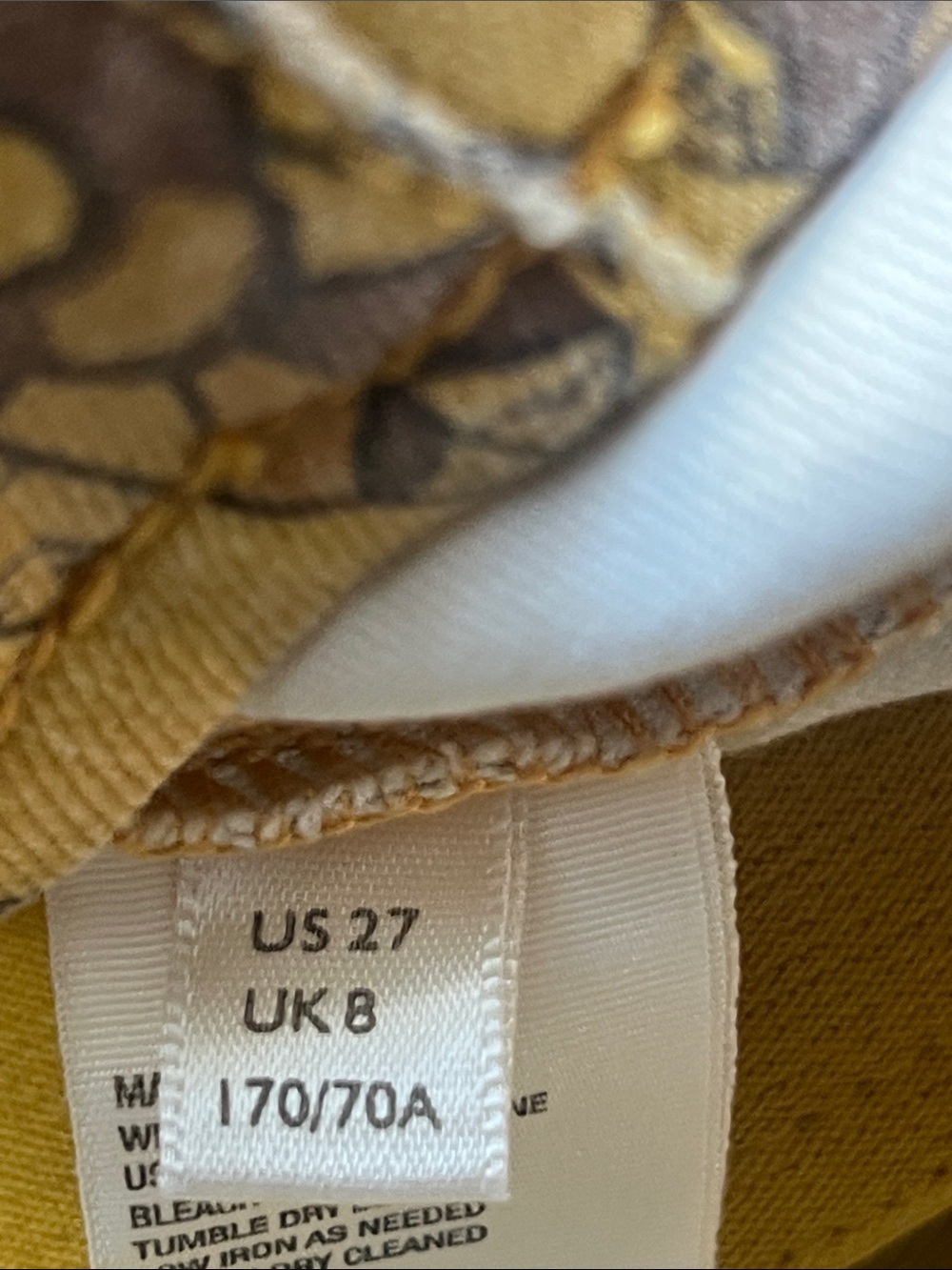 🆕 Free People Printed Penny Pull-On Flare Jeans 27 - Picture 13 of 16